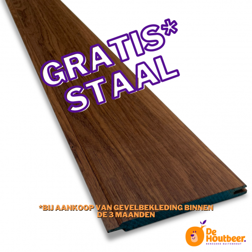 Staal hout gevelbekleding 
